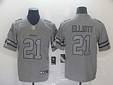 Nike Cowboys 21 Ezekiel Elliott 2019 Gray Gridiron Gray Vapor Untouchable Limited Jersey,baseball caps,new era cap wholesale,wholesale hats